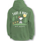 iot Society Peanuts Snoopy Take a Hike Hoodie – Green Fleece Pullover