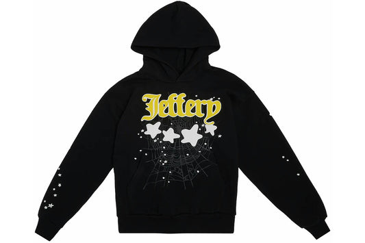 Sp5der Jeff Free Black Pullover Hoodie