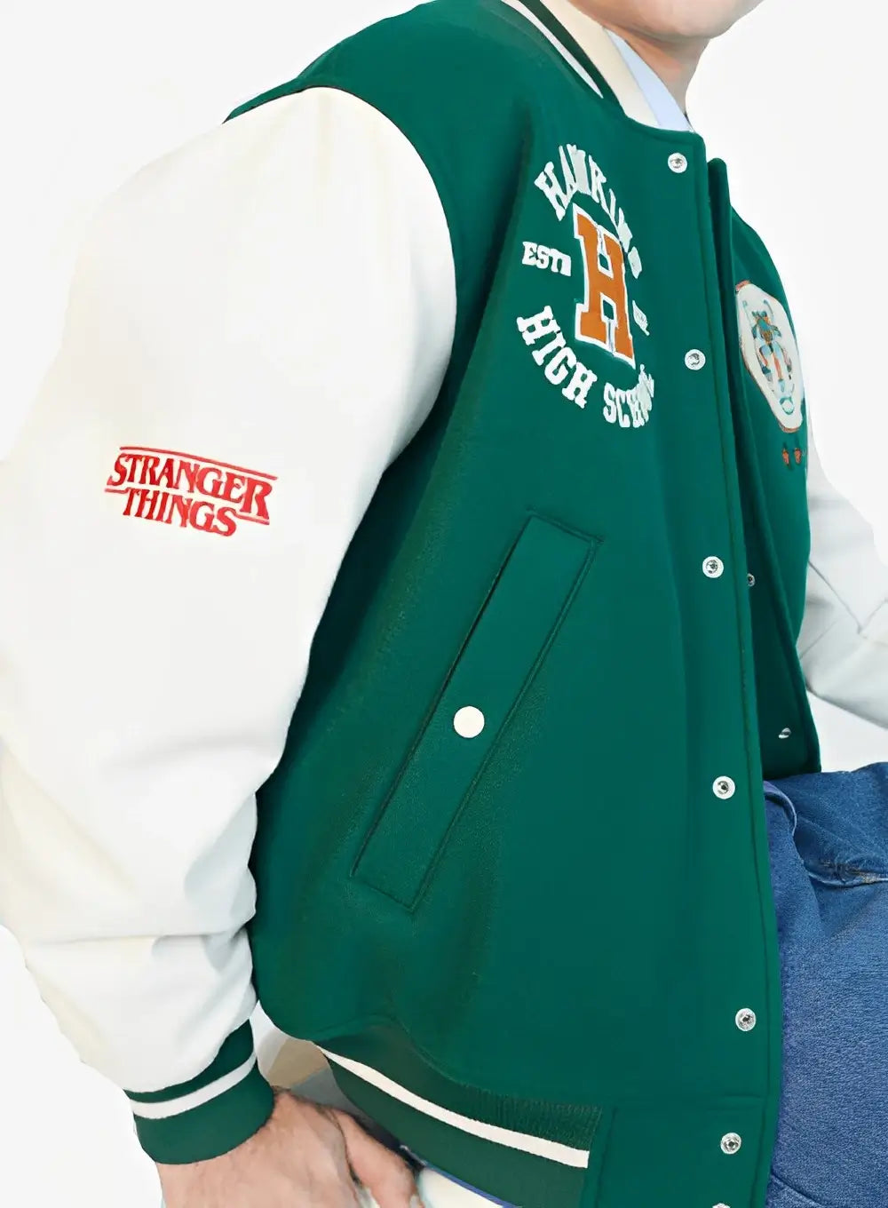 Stranger Things Wool-Blend Baseball Jacket