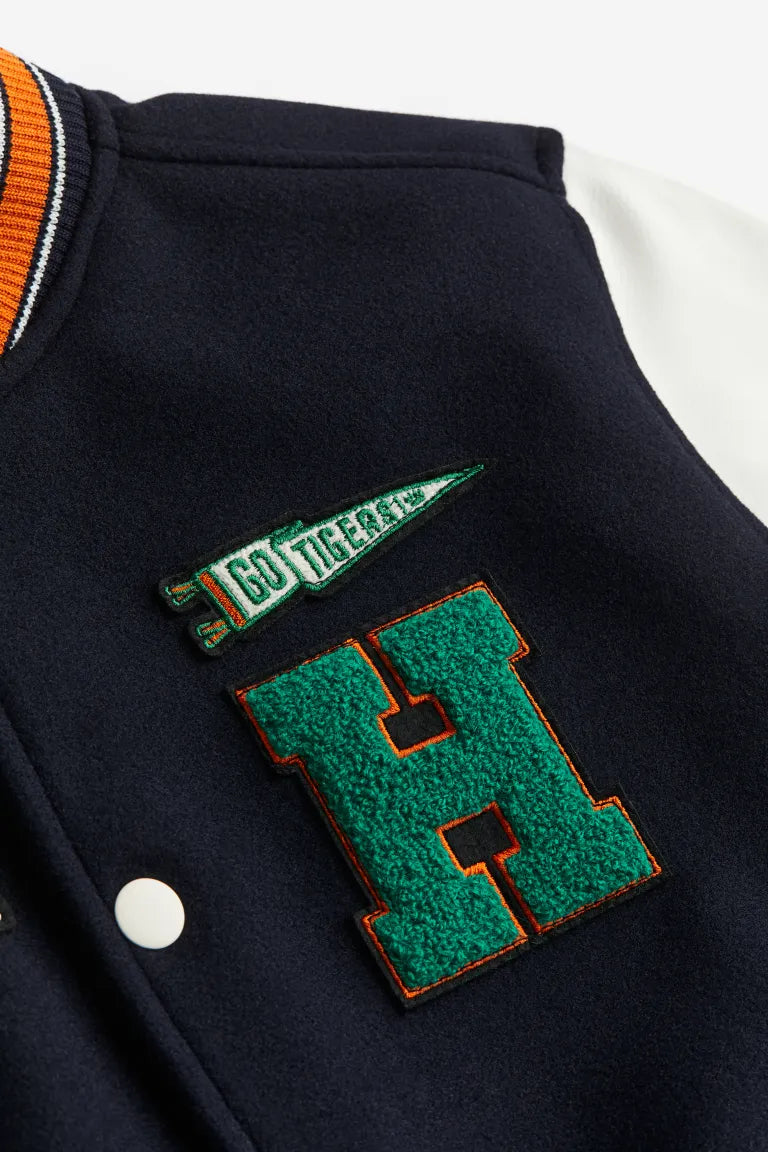Stranger Things Wool Baseball Black Varsity Jacket
