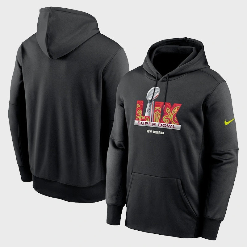 Super Bowl LIX Nike Black Club Fleece Pullover Hoodie