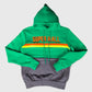 Super Mall Green &amp; Grey Pullover Hoodie