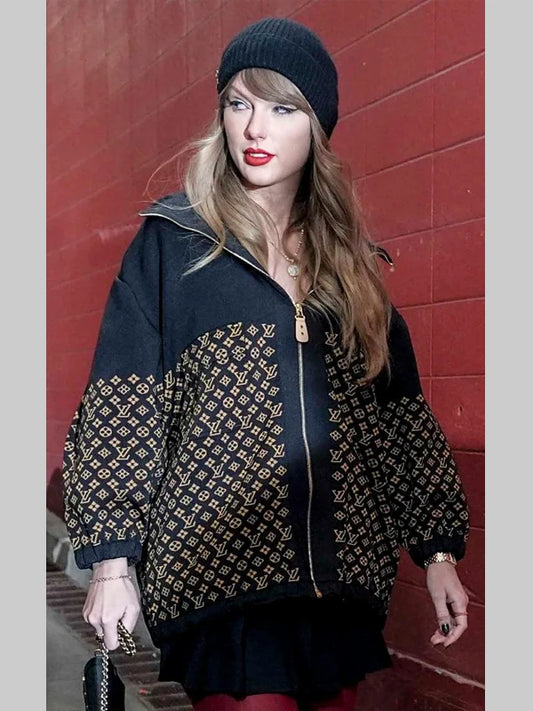 Taylor Swift Louis Vuitton Monogram Jacquard Knit Jacket – Recreated Edition