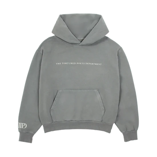 Taylor Swift "The Tortured Poets Department" Gray Hoodie – Recreated Edition