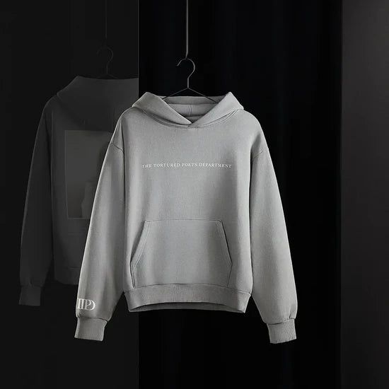 Taylor Swift "The Tortured Poets Department" Gray Hoodie – Recreated Edition