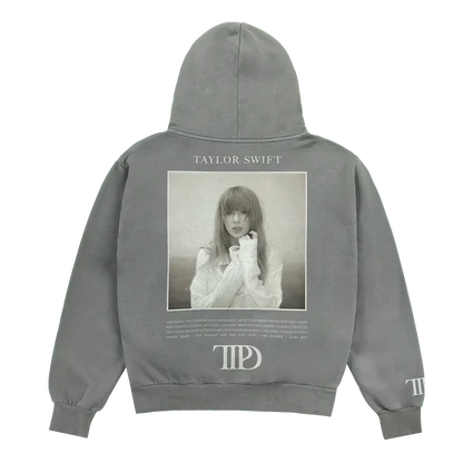 Taylor Swift "The Tortured Poets Department" Gray Hoodie – Recreated Edition