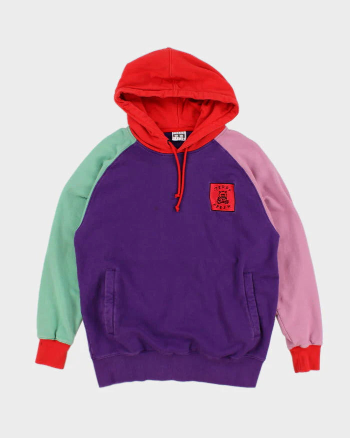 Teddy Fresh Color Block Hoodie – Multicolor