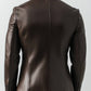 Tommy Brown Leather Blazer - Leather Blazer for Men Brown