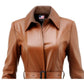 Women’s Brown Leather Coat – Stylish and Elegant Outerwear