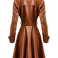 Women’s Brown Leather Coat – Stylish and Elegant Outerwear