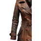 Women’s Brown Vintage Leather Coat – Timeless Vintage Style