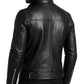 Ezra Black Leather Jacket - Men Leather Jacket Black