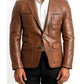 Jack Brown Premium Leather Blazer -  Leather Jacket For Men