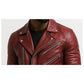 Roman Red Leather Jacket – Men’s Red Leather Jacket