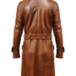 Men Brown Leather Coat- Leather Coat Brown for Men