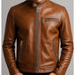 Men Brown Leather Jacket - Leather Jacket Brown