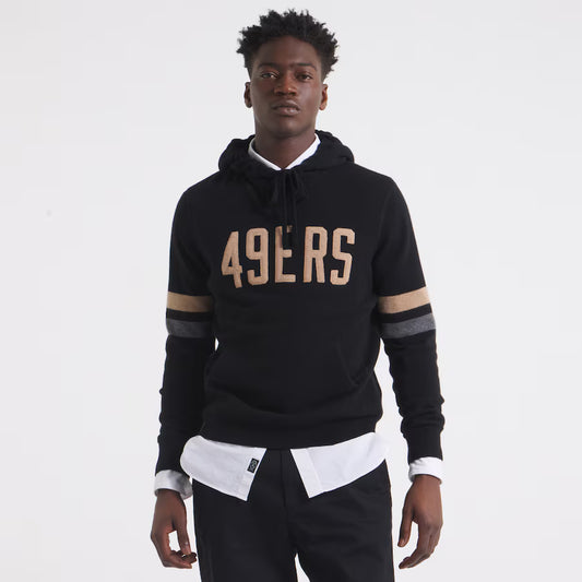 San Francisco 49ers x Todd Snyder Cashmere Hoodie Sweater – Black Pullover