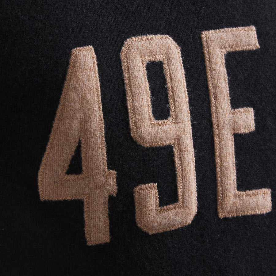 San Francisco 49ers x Todd Snyder Cashmere Hoodie Sweater – Black Pullover
