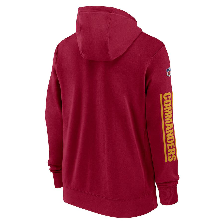 Washington Commanders Black &amp; Gray Zip-Up Hoodie