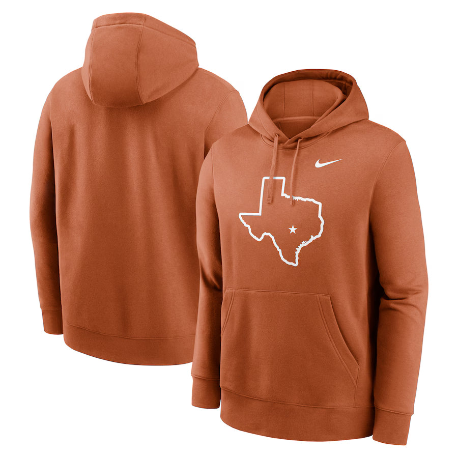 Texas Longhorns Primetime Club Pullover Hoodie – Orange &amp; Grey