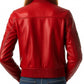 Charlotte Leather Red Jacket - Women Leather Jacket Red