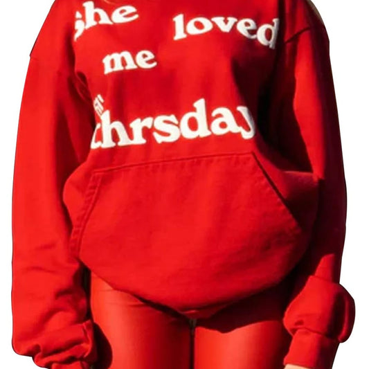 She Loved Me Till Thursday Hoodie – Green Unisex Fleece Pullover