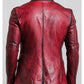 Theo Red Leather Blazer - Leather Blazer for Men Red