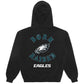 Born x Raised Black Philadelphia Eagles Chrome Rocker Hoodie
