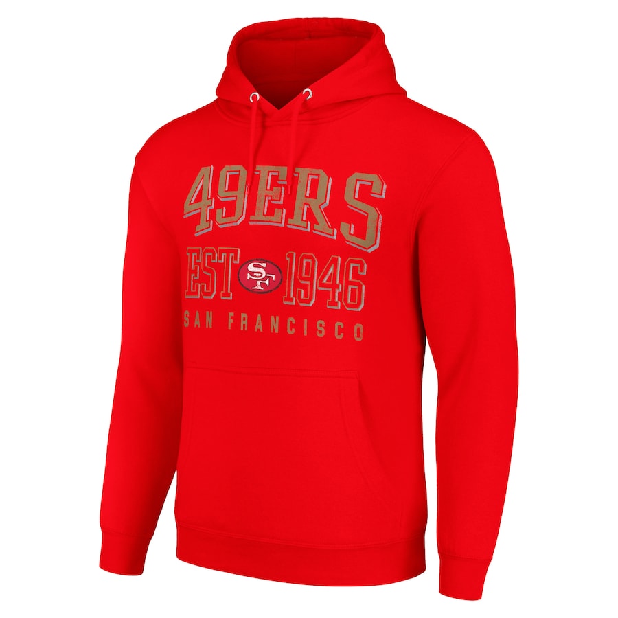 San Francisco 49ers Red Pullover Hoodie