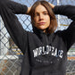 Vintage World Peace Grey Hoodie – Recreated Edition